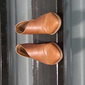 Cognac Brown Cut-out Booties
